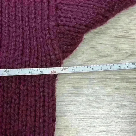 Victoria's Secret PINK Maroon Knit Sweater Size Large - Picture 8 of 9